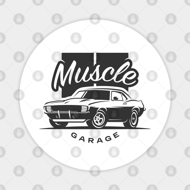 Muscle garage with Camaro 69 Magnet by Dosunets